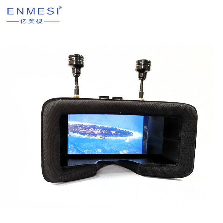 Υψηλή ανάλυση 48 προστατευτικών διόπτρων TFT LCD HD FPV διπλή κεραία Channesl με AV ΜΈΣΑ
