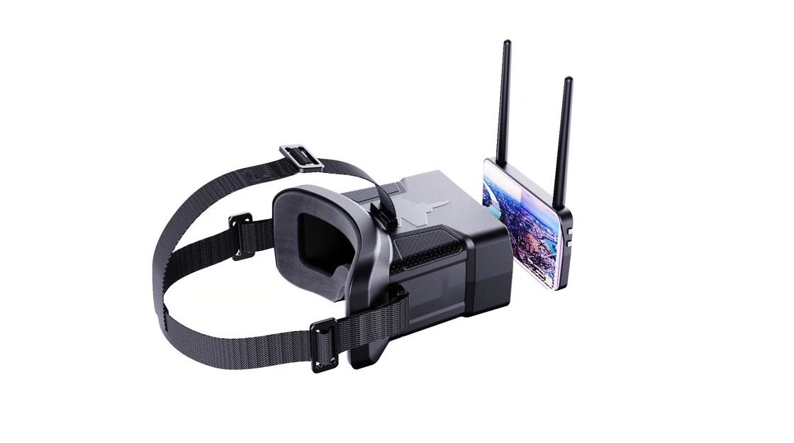 480x272 HD Ανάλυση 0-120° FOV FPV Γυαλιά με μπαταρία 600mAh για ακουστικά Drone